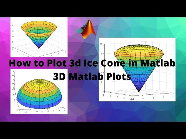 How to Plot 3D Ice Cone in Matlab | 3D Matlab Plots | Matlab with Nashi