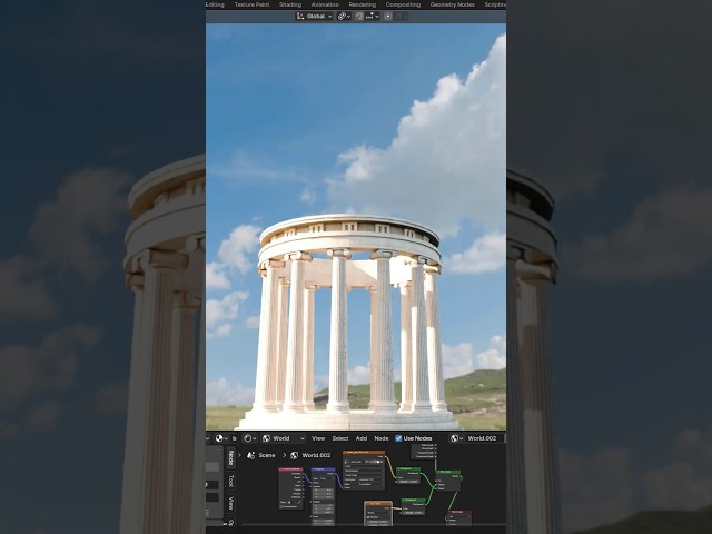 Make Realistic Skies in Blender #blender3d #tutorial #blender #3d #environment