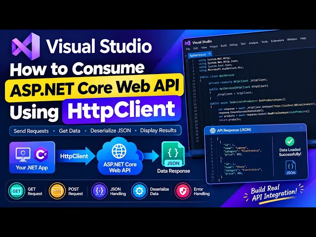 How to Consume ASP.NET Core Web API Using HttpClient in Visual Studio