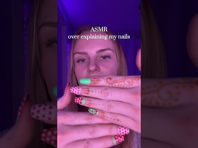 Fresh new set ✨🍓 #asmr #relax #tingles #nails