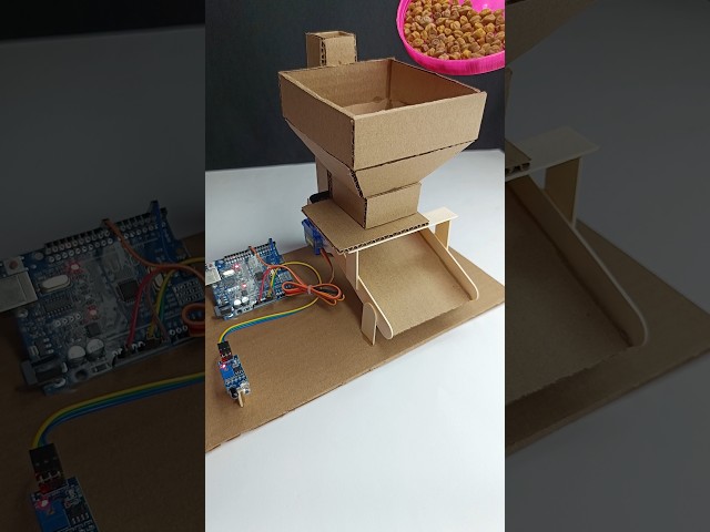 Automatic Feeder Machine with Arduino Uno • #shorts #dcmotor
