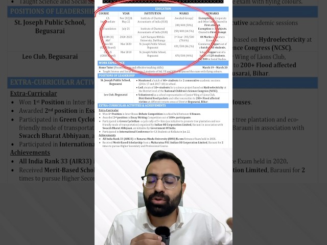 Articleship Resume!