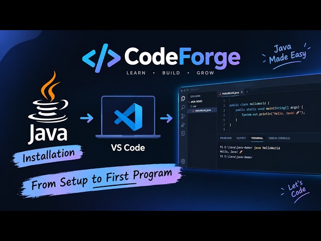 Java Installation & Setup on Windows 11 | JDK 26 + VS Code | Run First Java Program