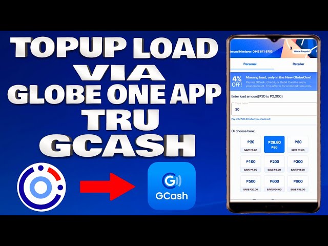 How To Top Up Mobile Load via GlobeOne App tru GCash Account | Tagalog Tutorial