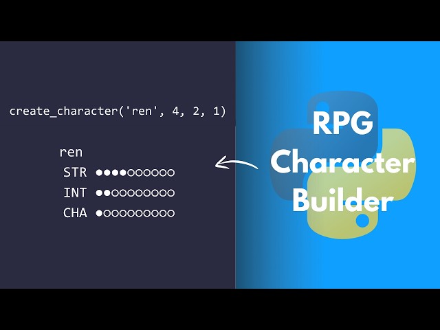 FreeCodeCamp RPG Character Project | Learning Python Day 19