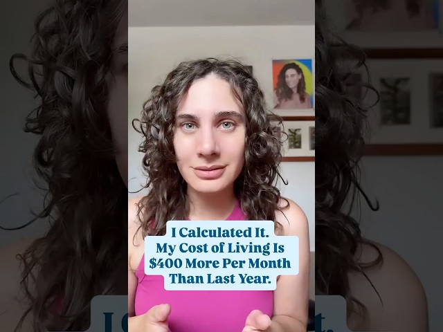 My Cost of Living is $400 More Per Month Than Last Year