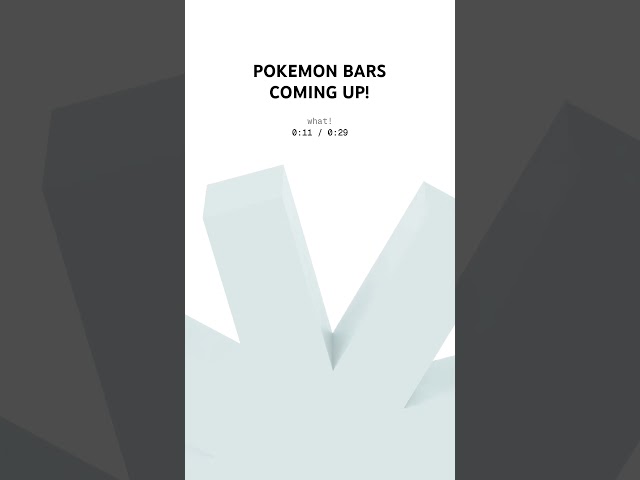 POKEMON BARS COMING SOON