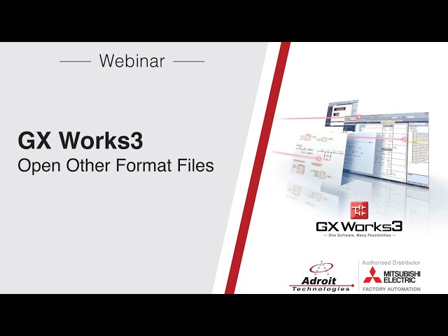 GX Works3 - Open Other Format File (GX IEC Developer Format)
