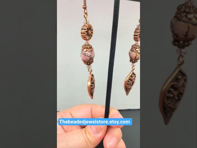 #earrings #jewelry #Rhodonite