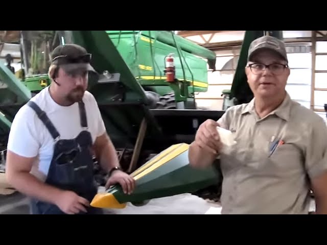 Corn Head Repair!! How A Combine Corn Head Works!