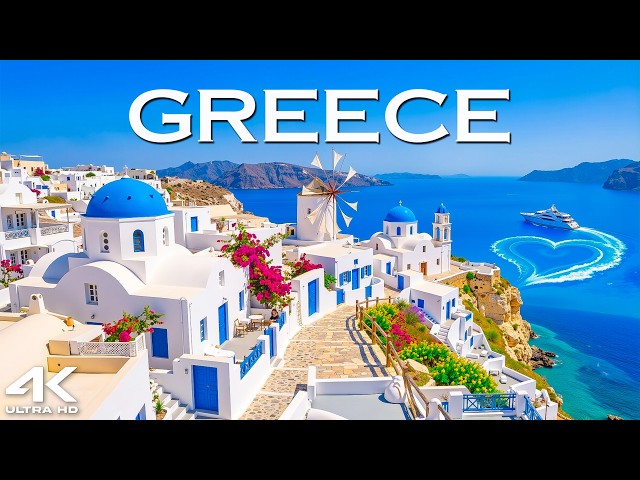Greece 🇬🇷 4K | Santorini, Mykonos & The Ultimate Mediterranean Paradise