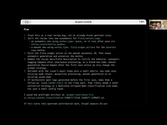 Demo: Using AI to solve a Drupal.org issue (Scott Falconer)