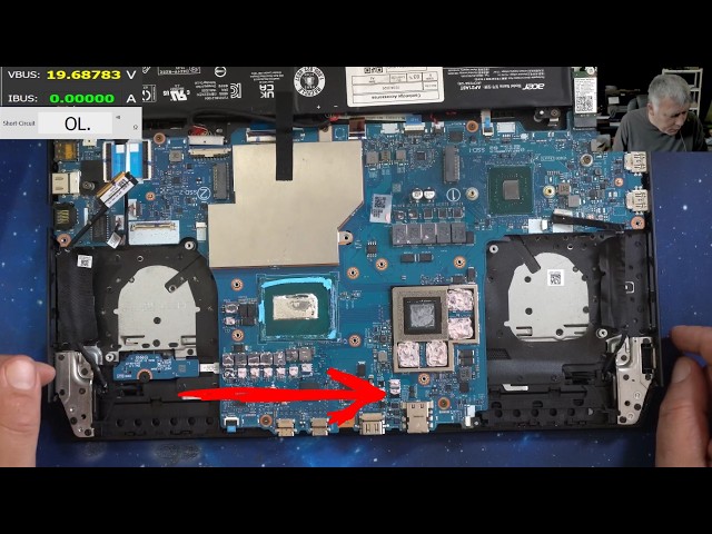 Acer Predator Helios 16 - Not charging board repair - Check this MOSFET first, a design flaw