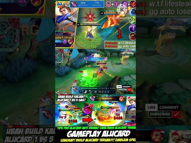 Mobile Legends Alucard Build 2026 Game Play video #Mlbbtips #mobilelegends #mlbbmeta