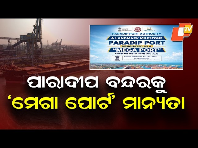 Paradip Port Gets ‘Mega Port’ Status, Only One in Eastern India