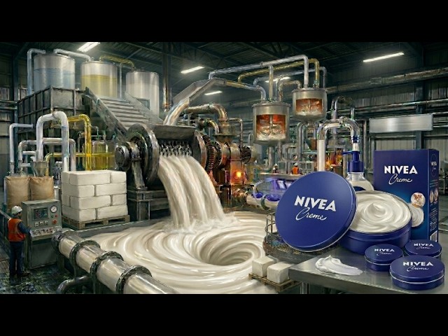 Inside the 1,000,000 KG Nivea Creme Plant – The INSANE Blue Tin Process!