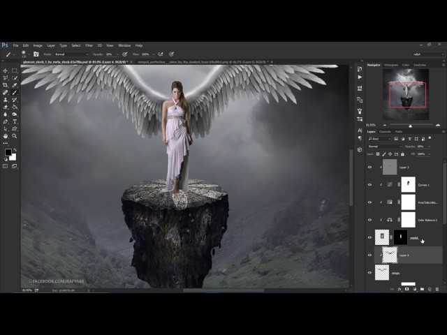 Dramatic Photoshop Manipulation Tutorial   The White Angel 2