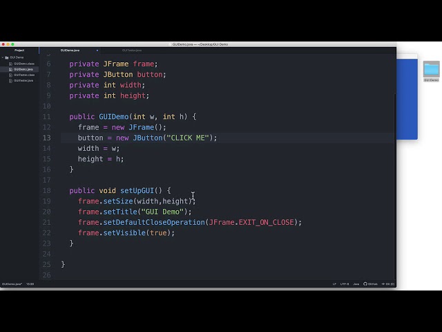Part 2 | Java GUI Tutorial | How to add a button (JButton)