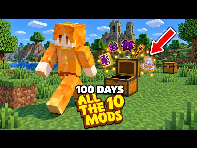 100 Days in All The Mods 10, But Walking Spawns Chests!