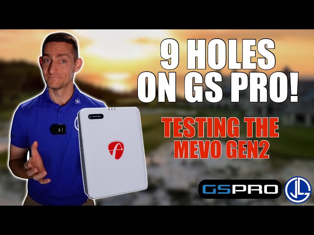 First 9 Holes with the FlightScope Mevo Gen 2 on GS Pro! 
