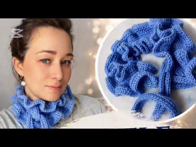 How to Crochet a Ruffle Scarf | Easy Crochet Scarf Tutorial
