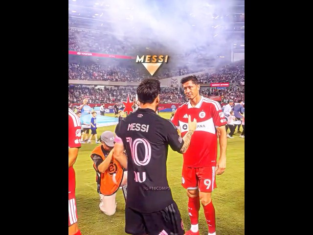 Messi & Lewandowski Friendship..❤️‍🩹