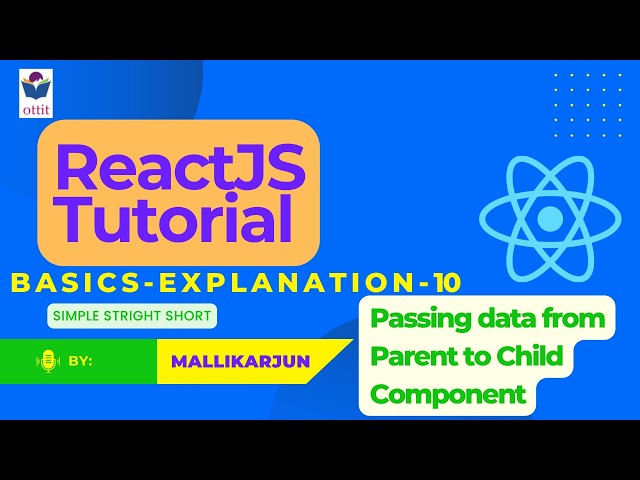 React JS tutorial for beginners step by step in Telugu | Passing data from Parent to Child Component