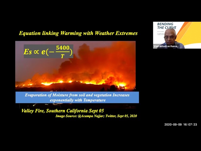 “Bending the Global Warming Curve" presented by Professor Veerabhadran Ramanathan