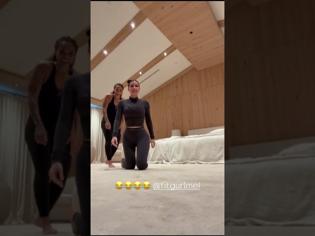 Kim Kardashian decided to repeat the trick from the video