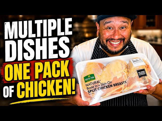 One pack of chicken. Multiple meals.
