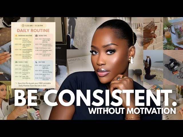 How to Stay Consistent Without Motivation even with a *FULL TIME JOB* Productivity Tips lLUCY BENSON