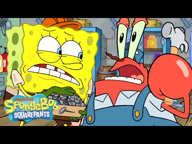 SpongeBob & Mr. Krabs TRY to Fix the Krusty Krab 🔨 | Full Scene | SpongeBob