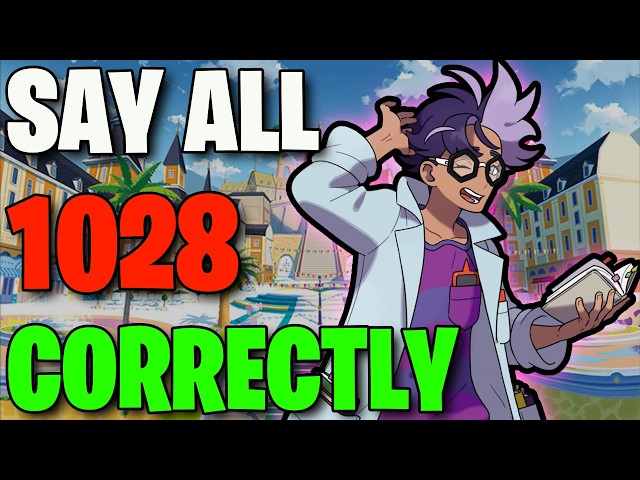 Pronouncing ALL 1028 Pokémon Names