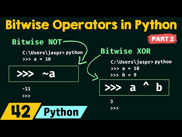 Bitwise Operators in Python (Part 2)