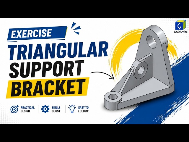 Triangular Support Bracket in FreeCAD | Step-by-Step 3D Modeling Exercise
