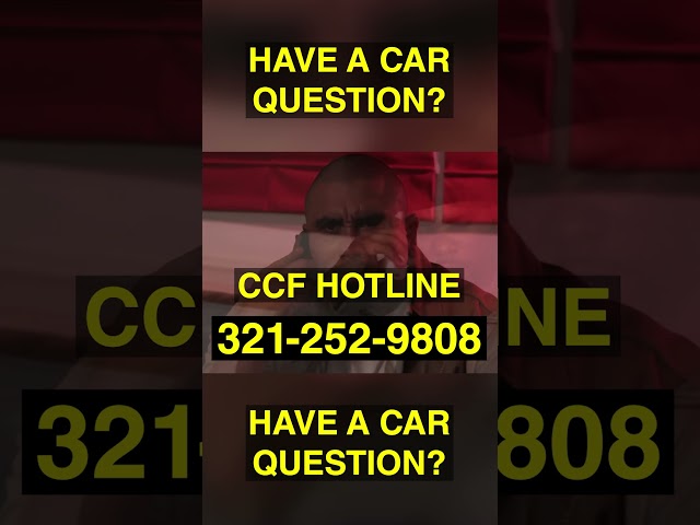 321-252-9808. Leave a CAR QUESTION and we will answer it! Maybe!