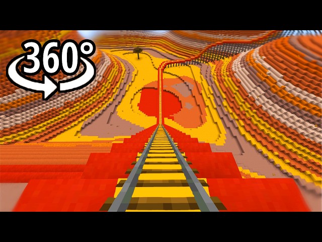 Minecraft 360° Extreme Heights Canyon Roller Coaster