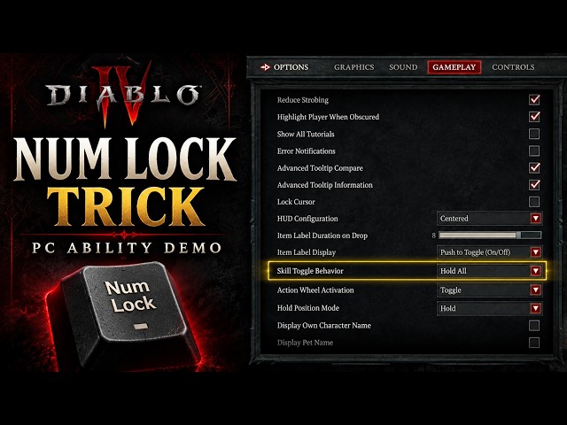 Diablo 4 Num Lock Trick: PC Ability-Casting Demo