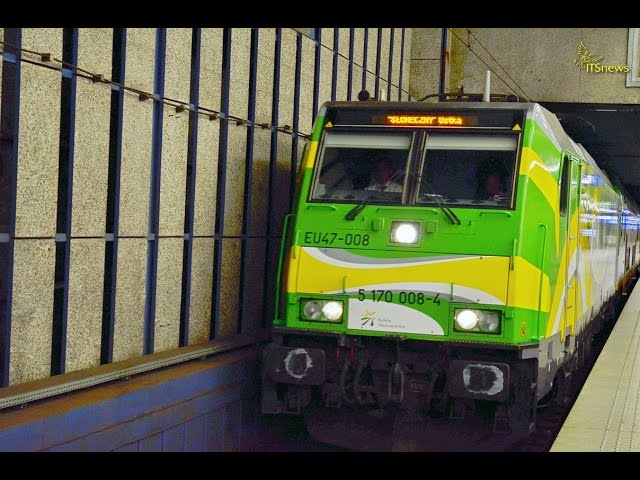 Pociąg Słoneczny 2015. część 1. Warszawa odjazd. Bombardier TRAXX P160 EU47 Hetman