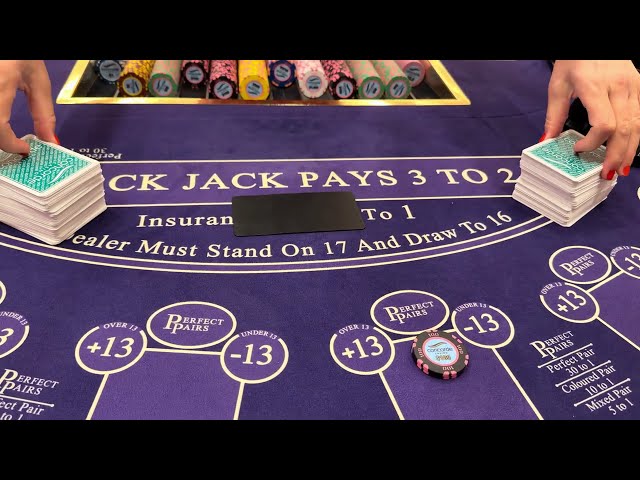Let’s play $10,000 of live blackjack, we are up $12,000 on the trip to the Concorde Aria 