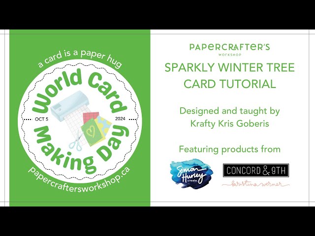 Sparkly Winter Tree Card Tutorial