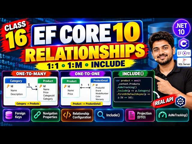 Asp.net Core 10 : EF Core 10 CRUD Tutorial | LINQ, Filtering, Sorting & Async Queries