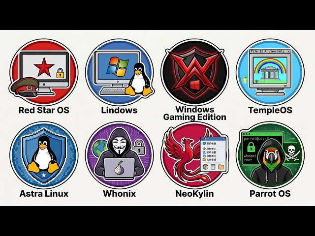 Every ILLEGAL Operating Systems Explained in 8 minutes!