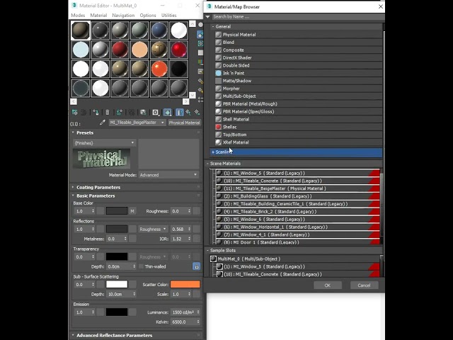 3ds Max Physical Material To Standard Conversion