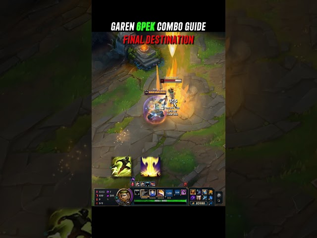 Garen mind control combo guide 😳