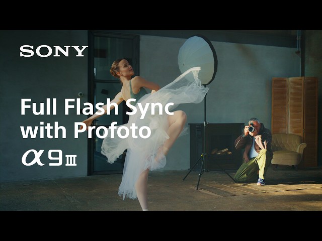 Alpha 9 III | Full flash synchronisation with Profoto flashes | Sony | α