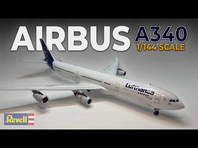 Building a Lufthansa A340-300 | Revell A340 1/144 Scale Model Build | 4K