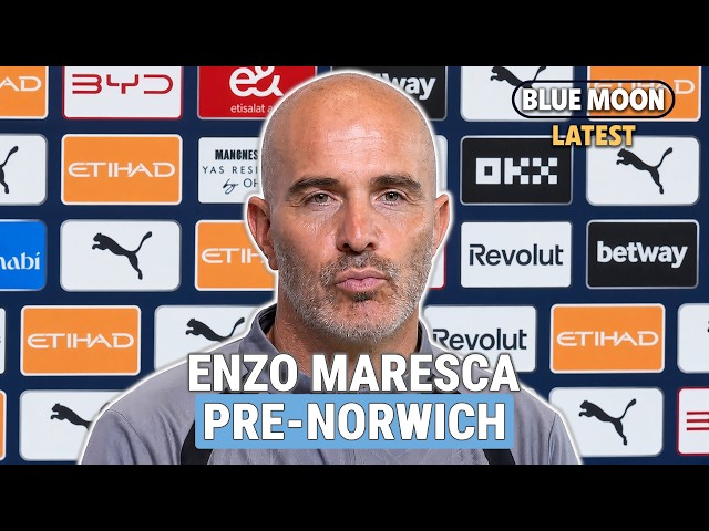 Enzo Maresca on Phil Foden, Howard Webb, Jeremy Doku and academy trio | Man City v Norwich