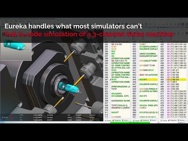 Eureka NC Coder TSUGAMI BW 209 simulation and programming with Eureka NC Coder