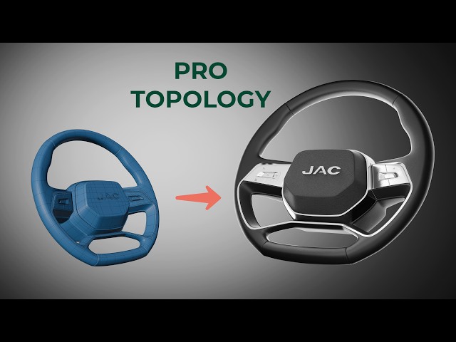 Car Steering Wheel Modeling with Clean Topology | Blender
